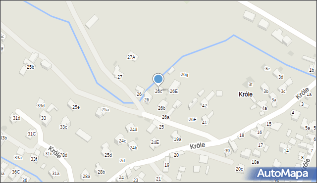 Zakopane, Króle, 26c, mapa Zakopanego