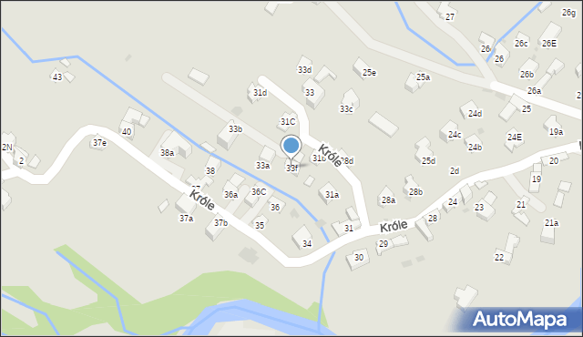 Zakopane, Króle, 33f, mapa Zakopanego