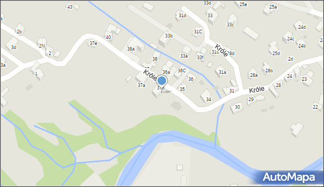 Zakopane, Króle, 37c, mapa Zakopanego