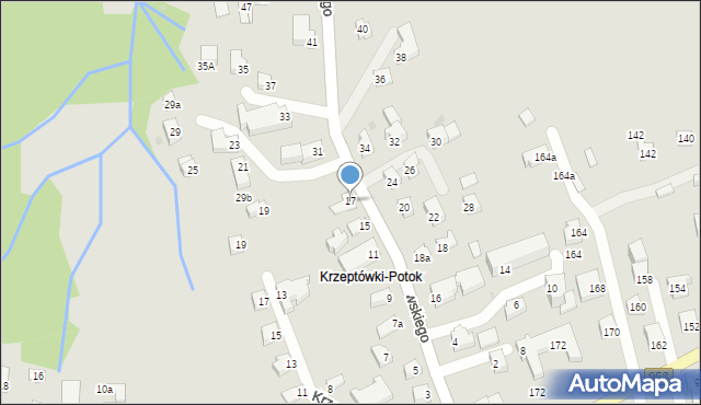 Zakopane, Krzeptowskiego Józefa, przewodnika, 17, mapa Zakopanego