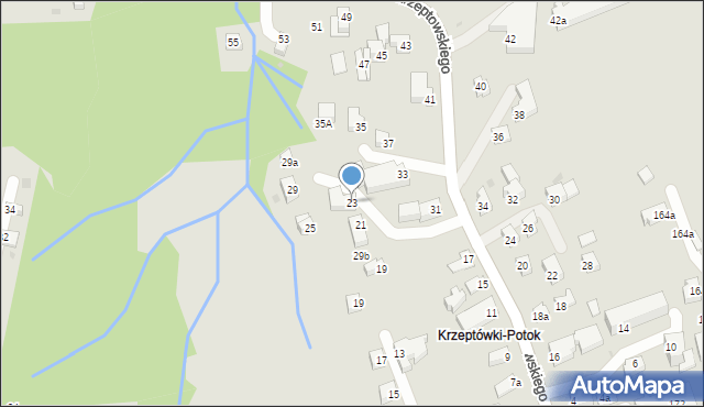 Zakopane, Krzeptowskiego Józefa, przewodnika, 23, mapa Zakopanego