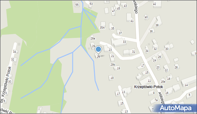 Zakopane, Krzeptowskiego Józefa, przewodnika, 25, mapa Zakopanego