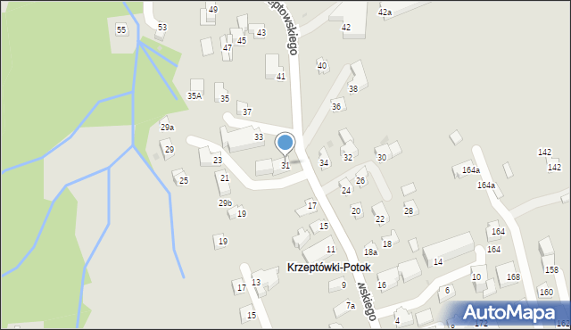 Zakopane, Krzeptowskiego Józefa, przewodnika, 31, mapa Zakopanego