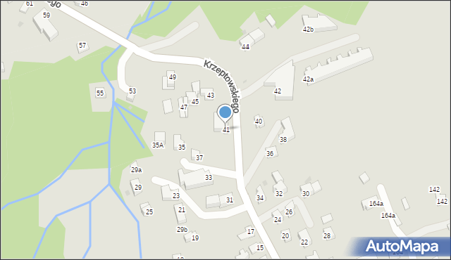 Zakopane, Krzeptowskiego Józefa, przewodnika, 41, mapa Zakopanego