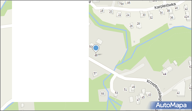 Zakopane, Krzeptowskiego Józefa, przewodnika, 46, mapa Zakopanego