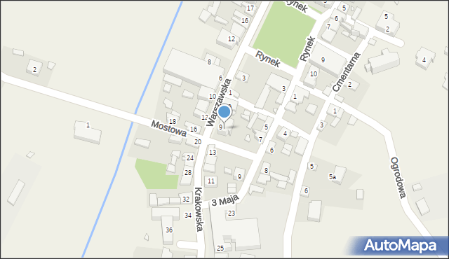 Żarnowiec, Krakowska, 17, mapa Żarnowiec