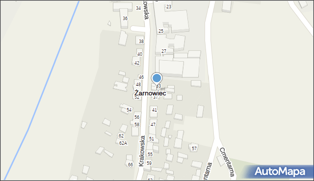 Żarnowiec, Krakowska, 35, mapa Żarnowiec