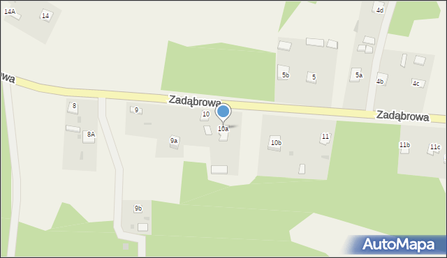 Zarzecze, Krzeszowska, 10a, mapa Zarzecze