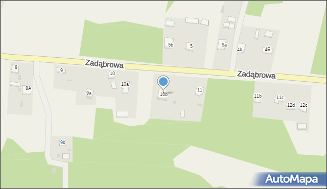 Zarzecze, Krzeszowska, 10b, mapa Zarzecze