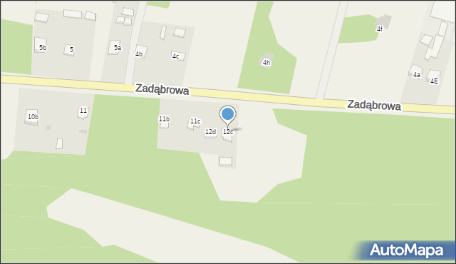 Zarzecze, Krzeszowska, 12c, mapa Zarzecze