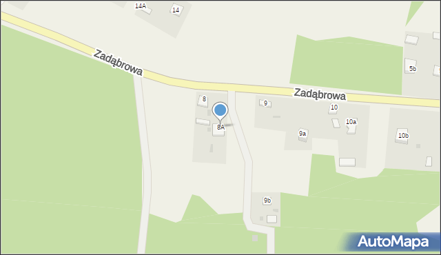Zarzecze, Krzeszowska, 8A, mapa Zarzecze