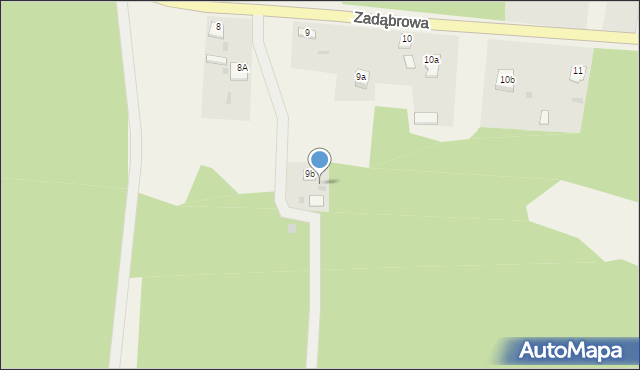 Zarzecze, Krzeszowska, 9c, mapa Zarzecze