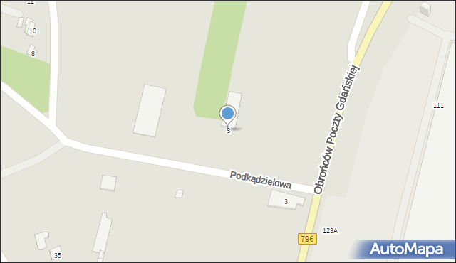 Zawiercie, Kręta, 3, mapa Zawiercie