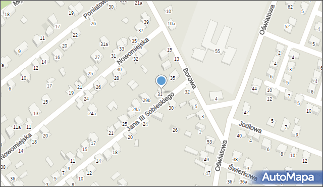Zawiercie, Króla Jana III Sobieskiego, 33, mapa Zawiercie