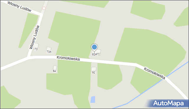 Zawiercie, Kromołowska, 81A, mapa Zawiercie