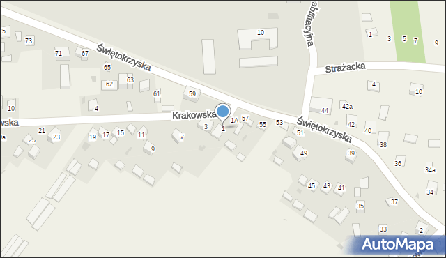 Zbludowice, Krakowska, 1, mapa Zbludowice