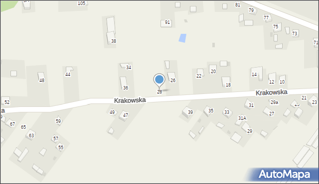 Zbludowice, Krakowska, 28, mapa Zbludowice