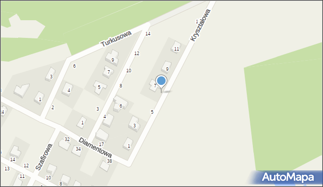 Zbrudzewo, Kryształowa, 7, mapa Zbrudzewo