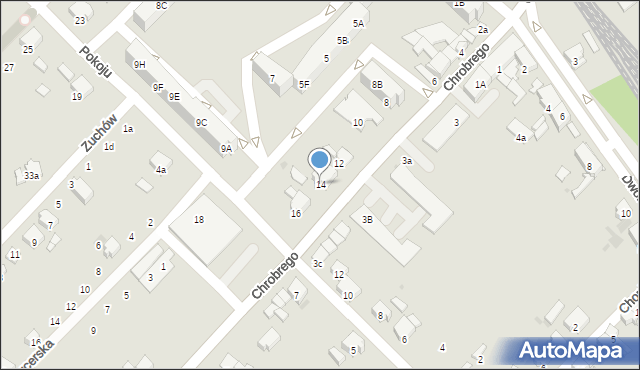Zdzieszowice, Króla Bolesława Chrobrego, 14, mapa Zdzieszowice