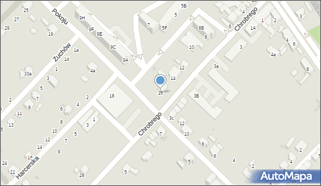 Zdzieszowice, Króla Bolesława Chrobrego, 16, mapa Zdzieszowice