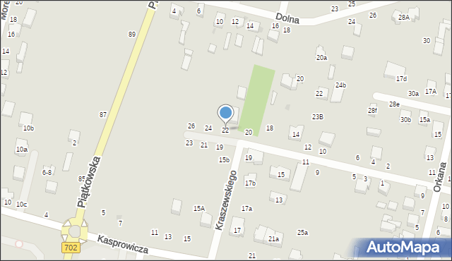 Zgierz, Kraszewskiego Józefa Ignacego, 22, mapa Zgierz
