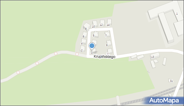 Zgorzelec, Krupińskiego Bolesława, 1, mapa Zgorzelec