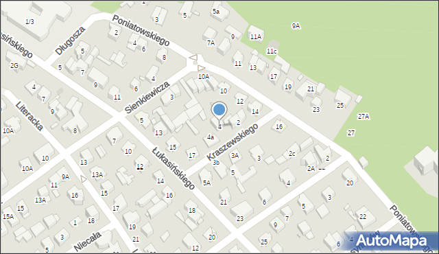 Zielonka, Kraszewskiego Józefa Ignacego, 4, mapa Zielonka