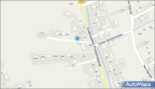 Zielonki, Krakowskie Przedmieście, 170b, mapa Zielonki