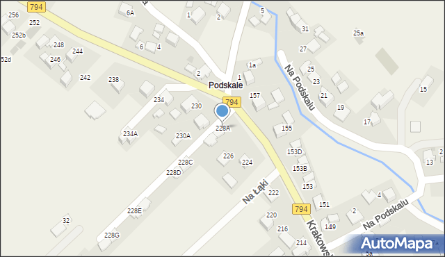 Zielonki, Krakowskie Przedmieście, 228A, mapa Zielonki