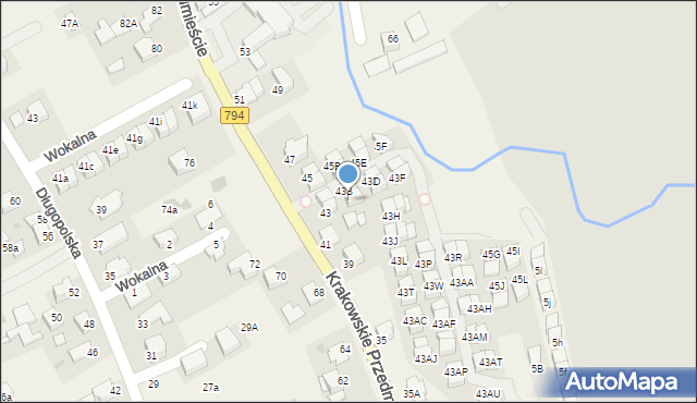 Zielonki, Krakowskie Przedmieście, 43C, mapa Zielonki