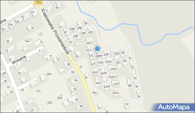 Zielonki, Krakowskie Przedmieście, 43P, mapa Zielonki
