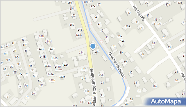 Zielonki, Krakowskie Przedmieście, 95, mapa Zielonki