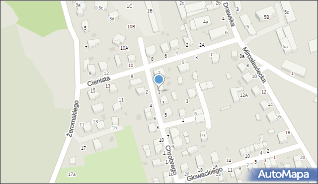 Złocieniec, Króla Bolesława Chrobrego, 1, mapa Złocieniec