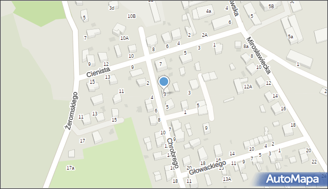 Złocieniec, Króla Bolesława Chrobrego, 3, mapa Złocieniec