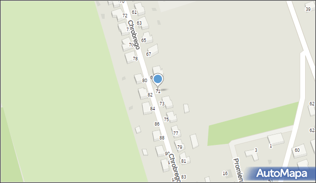 Złocieniec, Króla Bolesława Chrobrego, 71, mapa Złocieniec