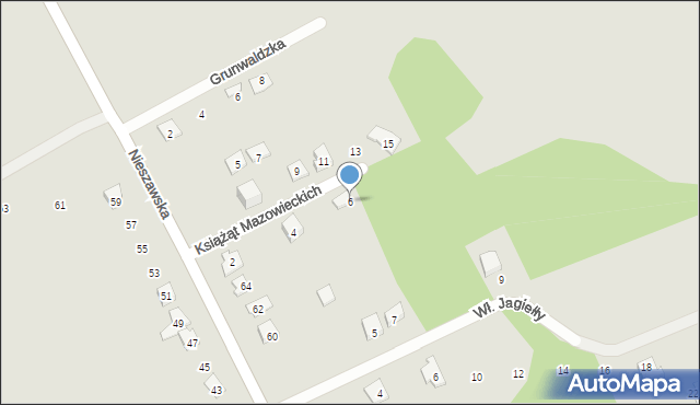 Bobrowniki, Książąt Mazowieckich, 6, mapa Bobrowniki