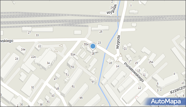 Bochnia, Księcia Józefa Poniatowskiego, 18, mapa Bochni