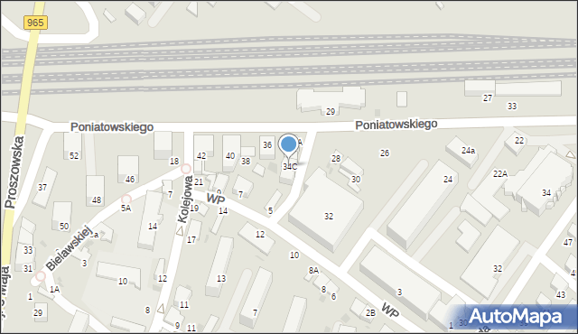 Bochnia, Księcia Józefa Poniatowskiego, 34C, mapa Bochni