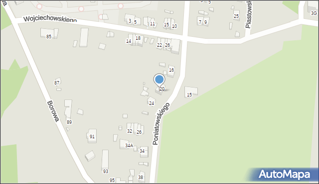 Czeladź, Księcia Józefa Poniatowskiego, 22, mapa Czeladź