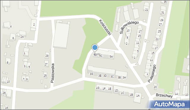 Czeladź, Księcia Józefa Poniatowskiego, 5D, mapa Czeladź