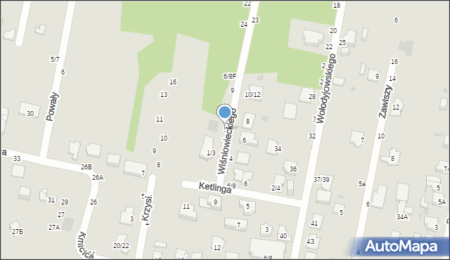 Częstochowa, Księcia Jeremiego Wiśniowieckiego, 5, mapa Częstochowy