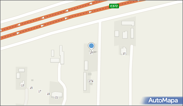 Dys, Księżycowa, 27, mapa Dys