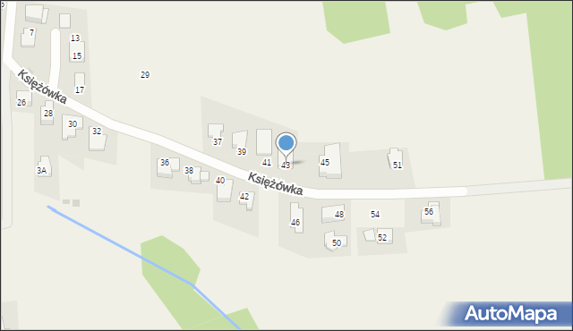 Gaj, Księżówka, 43, mapa Gaj