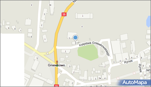 Gniewkowo, Księstwa Gniewkowskiego, 2, mapa Gniewkowo