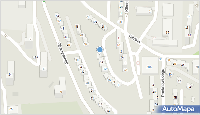 Gorzów Wielkopolski, Księcia Józefa Poniatowskiego, 15, mapa Gorzów Wielkopolski