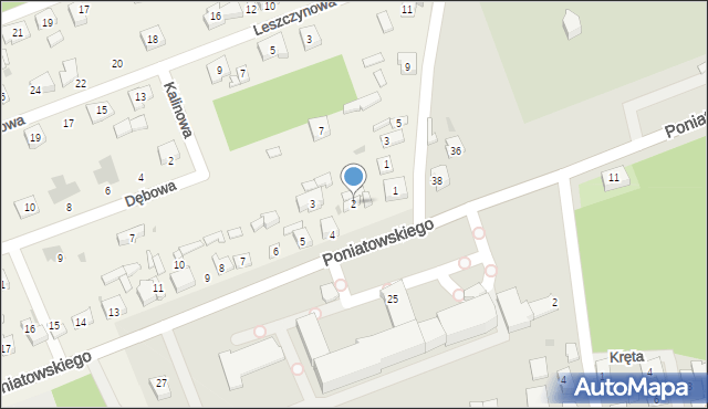 Gozdów, Księcia Józefa, 2, mapa Gozdów