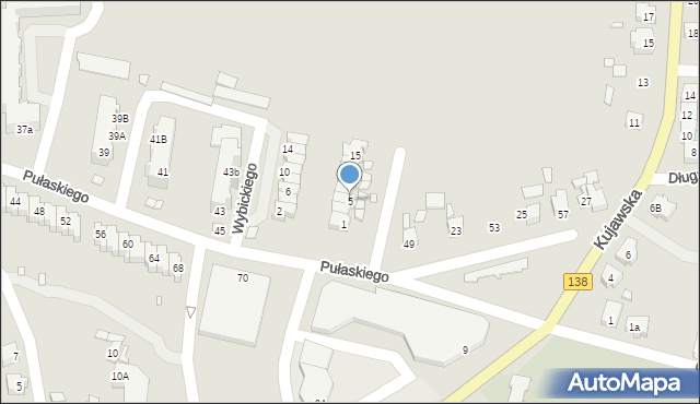 Gubin, Księcia Józefa Poniatowskiego, 5, mapa Gubin