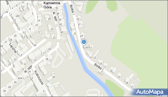 Kamienna Góra, Księcia Bolka I, 5, mapa Kamienna Góra