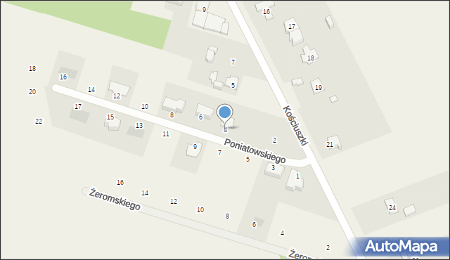 Karsznice, Księcia Józefa Poniatowskiego, 4, mapa Karsznice