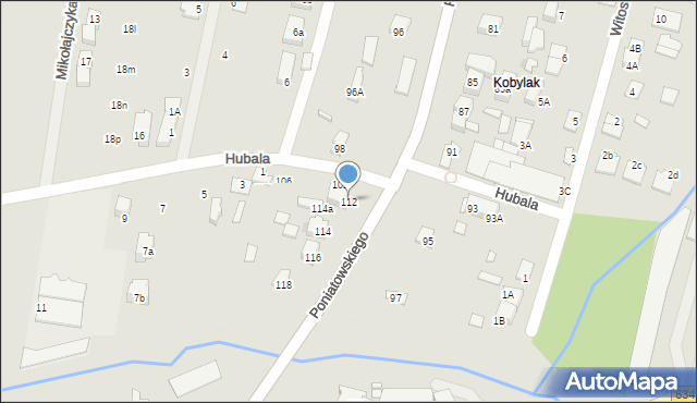 Kobyłka, Księcia Józefa Poniatowskiego, 112, mapa Kobyłka